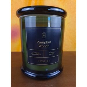 Threshold Pumpkin Woods Crackling Wooden‎ Wick Scented 12oz Candle
